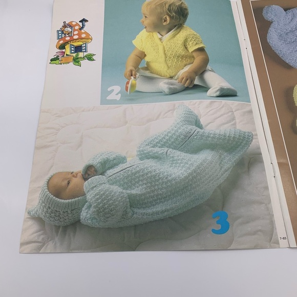 Vtg. Hand Knit Designes FAIRY TALE BABY BOOK by Susan Bates for Babies Up to 3 - Picture 7 of 12